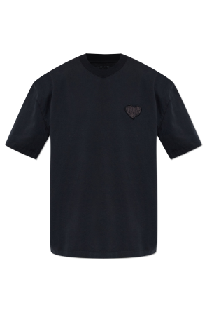 Navy blue Wool V-neck T-shirt Comme des Garçons Play - Vitkac Canada